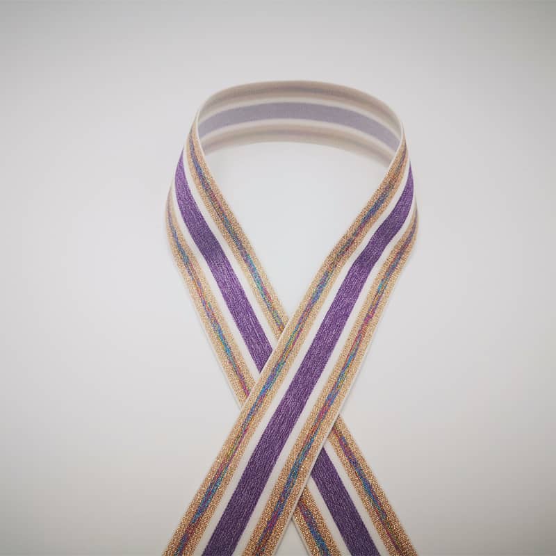 Plain weave elastyske band
